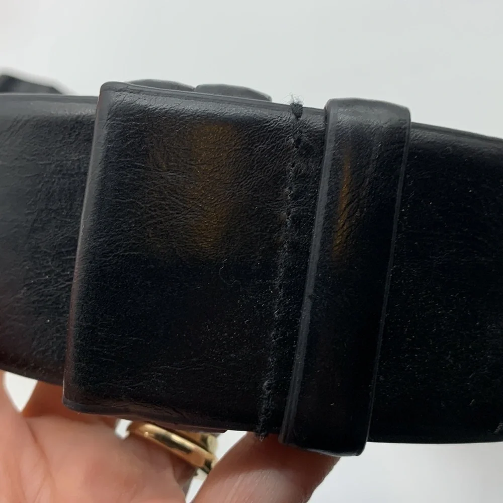 Chicos black leather Cinch Belt Sz S/M
